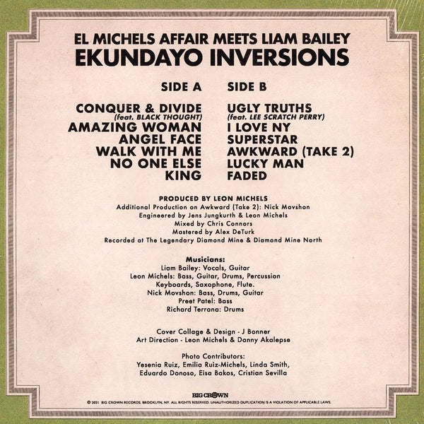 El Michels Affair Meets Liam Bailey • Ekundayo Inversions Red Vinyl Edition