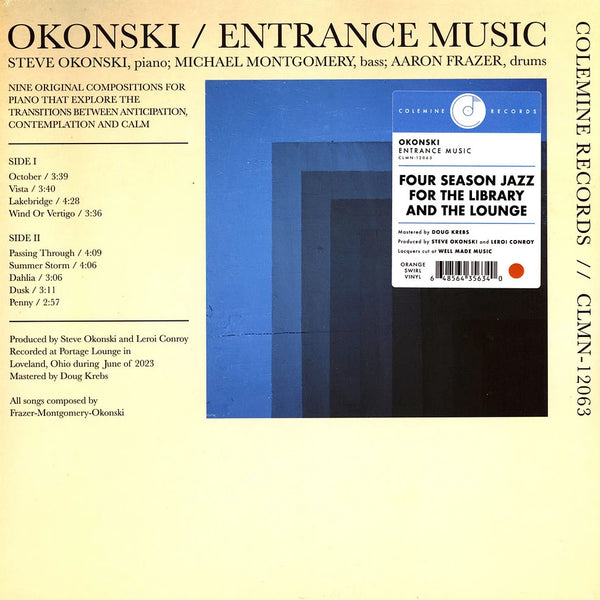 Okonski – Entrance Music, orange and black swirl vinyl edition
