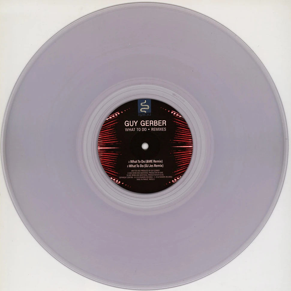 Guy Gerber • What To Do Remixes Clear Vinyl Edition